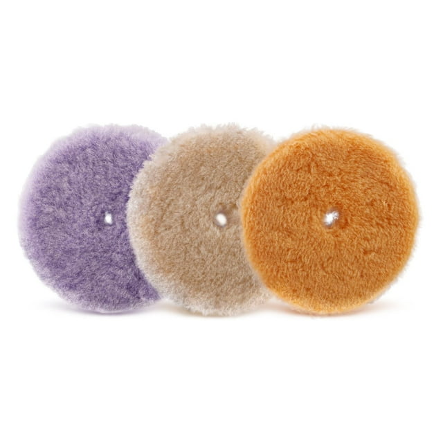 Almohadillas de pulido de lana SPTA, 6 pulgadas, 3 piezas, para pulidora de automóviles