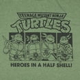thumbnail image 2 of Teenage Mutant Ninja Turtles Men's Heroes In a Half Shell Subtle Character Design Adult Short Sleeve T-Shirt, 2 of 3