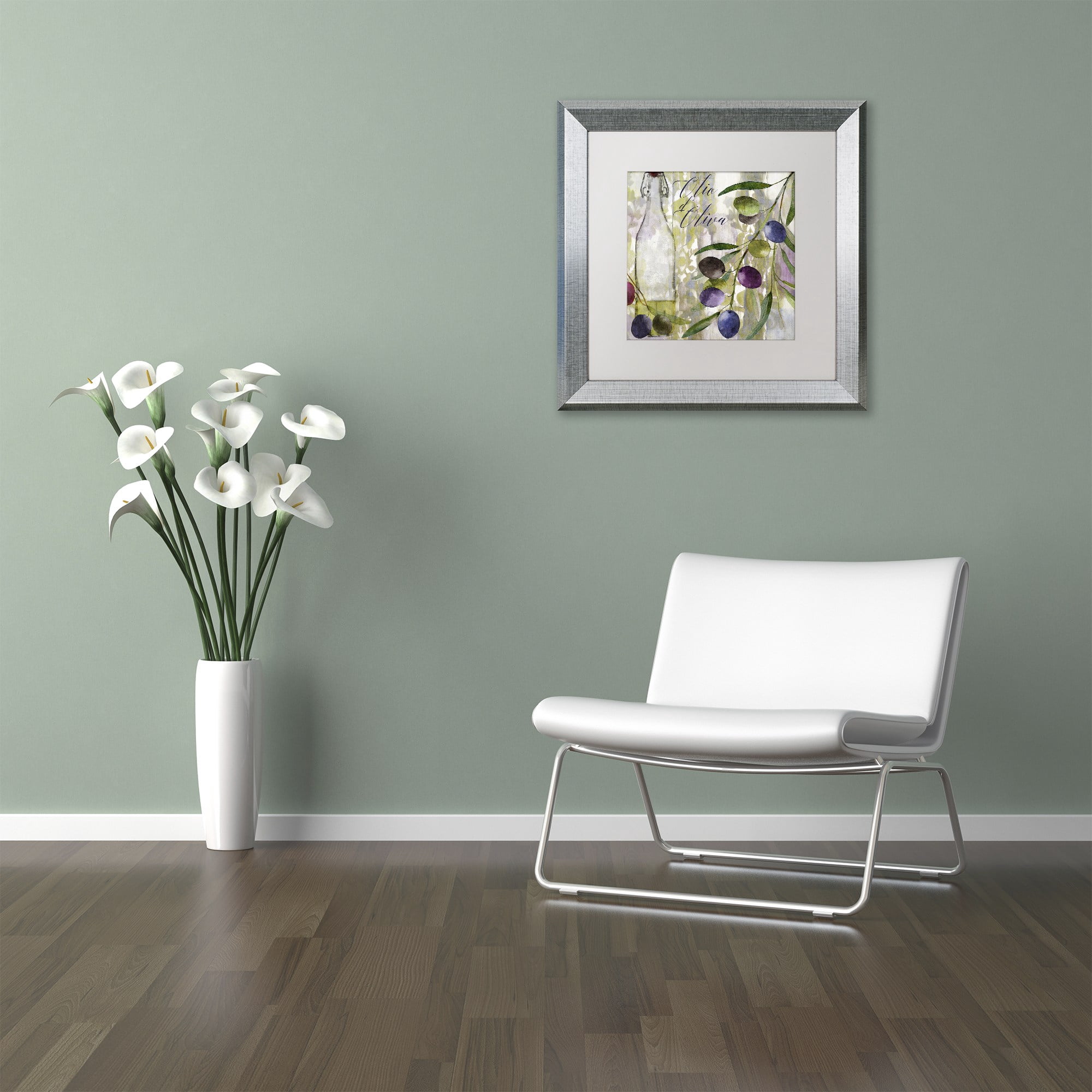 Trademark Fine Art "Colors Of Tuscany I" Canvas Art by Color Bakery, White Matte, Silver Frame