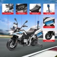 thumbnail image 2 of CazToi Moto de Police BMW sous Licence 12V pour Enfants à Chevaucher Roues Stabilisatrices 2 Vitesses Lumières LED Rangement MP3 Cadeau, 2 of 8