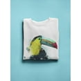 thumbnail image 3 of Watercolor Toucan Design Sweatshirt Men -Image by Shutterstock, Male Medium, 3 of 4