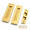 Gold-4.72 INCH, variant on Black 6 Inch 304 Stainless Steel Recessed Flush Finger Pocket Door Pull Set with Edge Pull