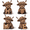 Home Highland Cow-3.5 Inch-4, variant on Fall Pilgrim Couple 5 Inch 2 Pack Tabletop Decorative Nutcrackers