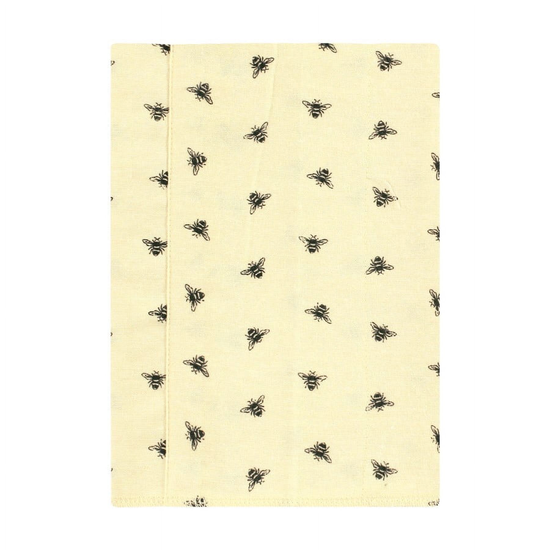Hudson Baby Unisex Baby Cotton Poly Flannel Burp Cloths, Honey Bee 4 Pack, One Size