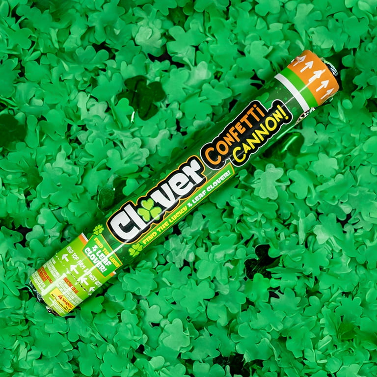 Clover Cannon, TNT Fireworks, Green Mylar Confetti, Party