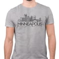 thumbnail image 2 of Skyline Minneapolis Minnesota Shirt Unisex X-Large Grey, 2 of 5