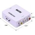thumbnail image 3 of Convertidor HDMI a RCA, convertidor de audio y video compuesto HDMI a AV 3RCA CVB de 1080p, para Roku, Chromecast, PC, portátil, Xbox, HDTV, DVD, 3 of 6