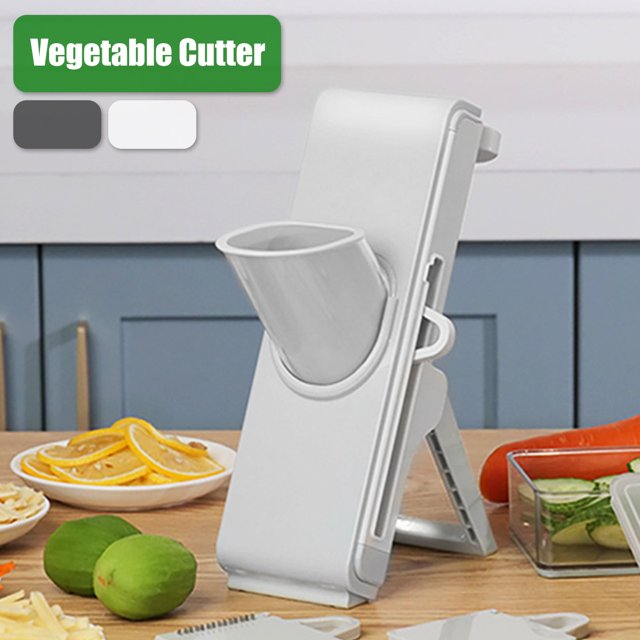 Cortador de mandolina Dash Safe Slice, cortador de alimentos de acero inoxidable para cocina, para verduras, frutas, queso, rallador y cortador de grosor ajustable para cocina Muyoka Hogar