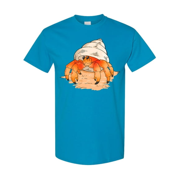 Inktastic Cute Hermit Crab on Beach T-Shirt