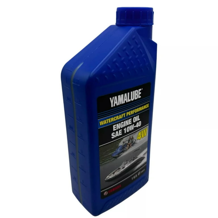 Genuine Yamaha Marine OEM 4W Watercraft Engine Oil, 10W-40 1qt