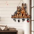 thumbnail image 5 of NOVELAR Flat Wall Key Holder, 11.82 x 9.06 in, Sturdy Wood Construction for Heavy Bags and Coats, Ideal for Behind Doors and Hallways, 5 of 7