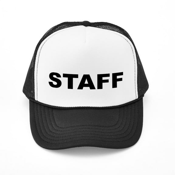 CafePress - Staff - Adjustable Unisex Printed Trucker Hat with Mesh Back