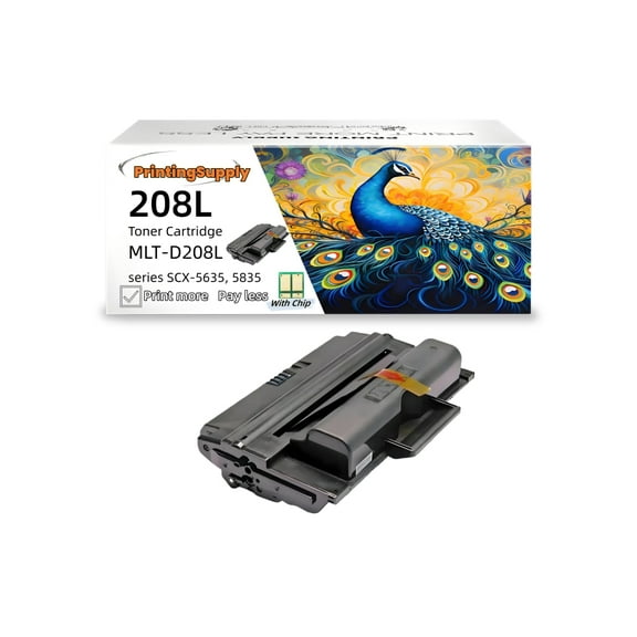 High-Yield Black Toner Cartridge for Samsung MLT-D208L 208L 208S - Fits Samsung SCX-5635FN 5635FNK