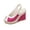 Hot Pink, variant on Womens Wedge Sandals Peep Toe Espadrilles Platform Ankle Strap Slingback Comfort Summer Dressy Shoes Hot Pink 36