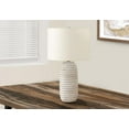 thumbnail image 1 of Monarch Specialties Lighting, 28"h, Table Lamp, Cream Resin, Ivory / Cream Shade, Transitional, 1 of 6