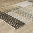 thumbnail image 2 of Oriental Weavers Bauer Area Rug - 090N2 - 9'10" x 12'10" - in Beige/ Charcoal - Modern Style, Recycled PET Fibers, Stain Resistant, Family, Dining, Living Room Rug, 2 of 3