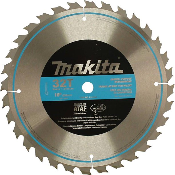 MAKITA A94948 CarbideTipped Table Saw Blade,10",32T