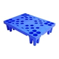 thumbnail image 1 of Base de almacenamiento para suelo tipo palé, impermeable, apilable, 40x30x10 cm, multifuncional. Azul, 1 of 9