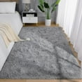 thumbnail image 2 of Nefoso Shag Area Rug, 5ft x 8ft Soft Fluffy Area Rugs for Living Room Bedroom Decor Carpet, Light Gray, 2 of 10