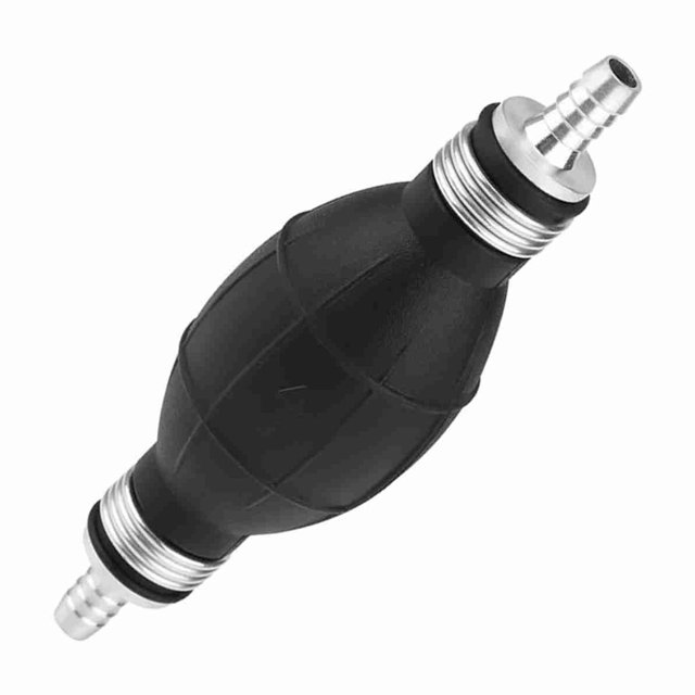 Rubber Fuel Transfer Vacuum Hand Pump, Large Bulb Shape for Quicker Oil Pumping, Anti Slip Grooves, 4 Models Available, Made of Quality Rubber, Corrosion Resistant Metal
