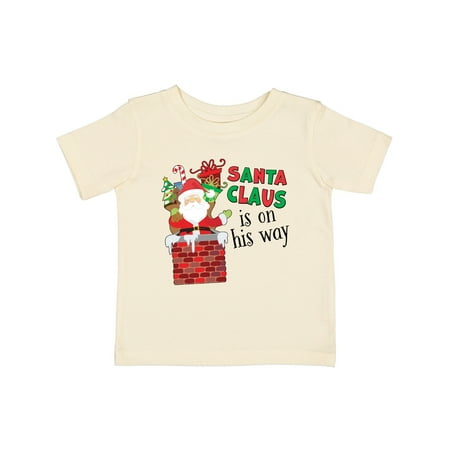 

Inktastic Santa Claus is on His Way Christmas Gift Baby Boy or Baby Girl T-Shirt