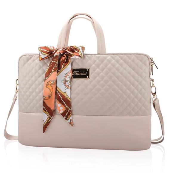 Bolsa Kamlui para portátil de piel sintética para mujer de 15.6 pulgadas