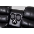thumbnail image 4 of Faux Leather Manual Reclining Loveseat with LED and Console With SubWoofer, 4 of 5
