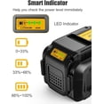 thumbnail image 3 of Abeden 40V 7500mAh Replacement Battery for Dewalt DCB404 DCB406 DCB407 DCB114, Lithium Ion Premium Battery Compatible with All 40V MAX Tools (1Pack), 3 of 8