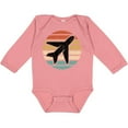thumbnail image 3 of Inktastic Airplane Pilot Vintage Sunset Boys or Girls Long Sleeve Baby Bodysuit, 3 of 5
