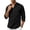 Black, variant on Mens Casual Shirts 3/4 Sleeve Regular Fit T-Shirt Soft Lightweight Breathable Summer Beach Vacation Outdoor Daily Wear Tops White S