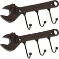 thumbnail image 1 of Gancho de pared de hierro Retro, 2 uds., forma de llave inglesa, abrigo, sombrero, toalla, ropa, llaves, colgadores de gancho HOMEMAXS MX16165179, 1 of 5