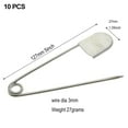 thumbnail image 4 of 10x Épingles de Sûreté Extra Larges Verrouillage Grandes Géantes Jumbo Inox Robustes Grandes pour Lessive Couverture Extérieure, 4 of 9