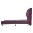thumbnail image 4 of Box Base Cama Individual + Cabecera Nube Morado Dicasa  Velvet, 4 of 7