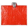 thumbnail image 2 of Imperméable d'Urgence Orange Film Aluminium Poncho Jetable Isolation Froide, 2 of 7