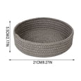 thumbnail image 4 of Fufafayo Round Woven Cotton Yarn Heat Insulation Mat for Hot Dishes, Trivet for Pots and Pans, Kitchen Table Placemat, Boho Home Decor Dining Table Protector, 4 of 7