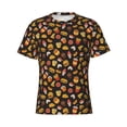 thumbnail image 4 of Qekee Burger Fries Classic Fit T-Shirt Men's Shirt Men's Tight Short Sleeves for Exercise, Running, Mountaineering - Burger Fries, 4 of 9