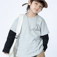 thumbnail image 6 of AJZIOJIRO Kids Toddler Boys Spring Autumn T-Shirts Little Boys Cotto Tee Baby Long Sleeve Pullover Crewneck Shirts Tee Fashion Casual Undershirt Tops for 1-10 Years, 6 of 8