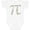 AA-White, variant on Inktastic Pi Numbers in Pi Symbol for Pi Day Boys or Girls Baby Bodysuit