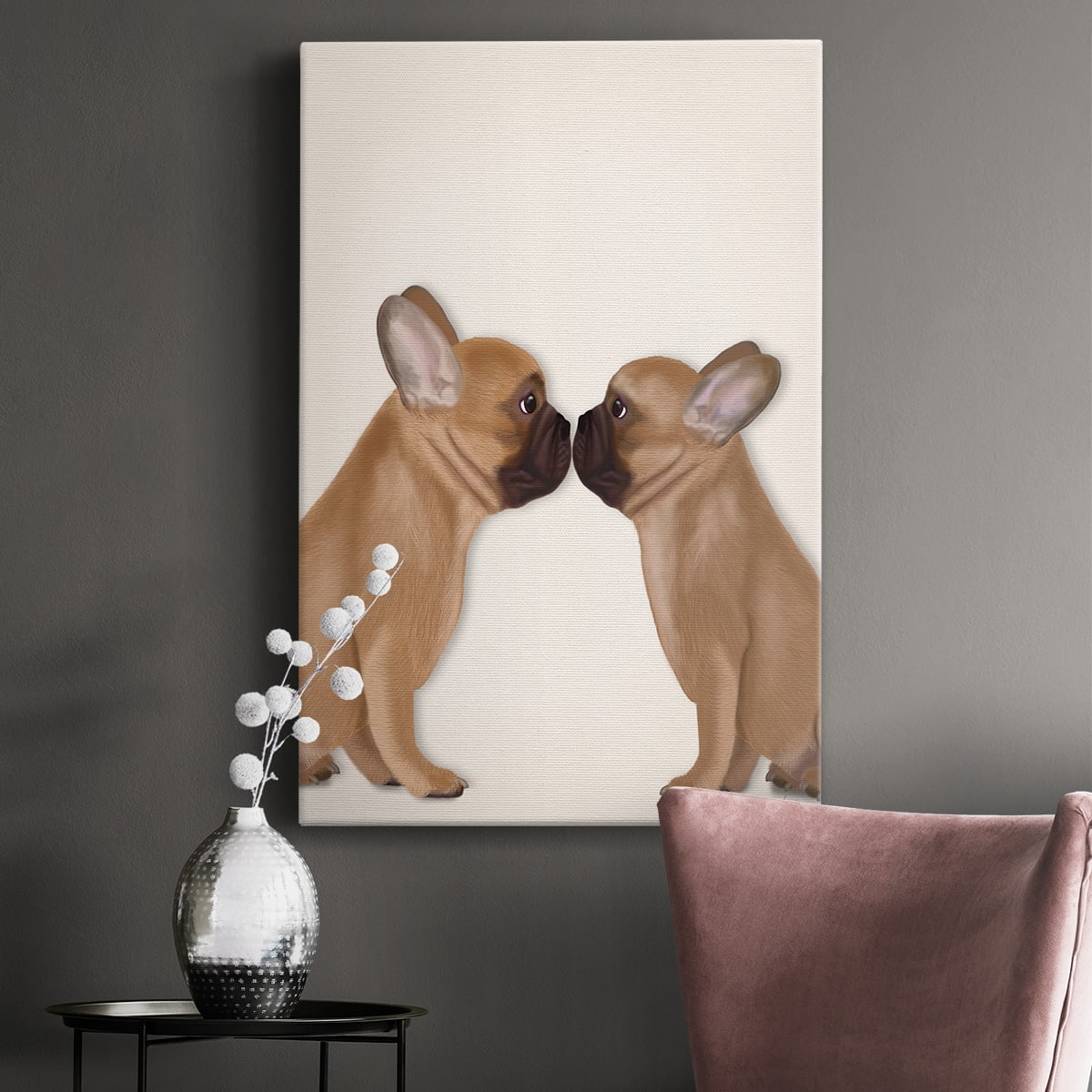 French Kiss Close Up I Premium Gallery Wrapped Canvas - Ready to Hang