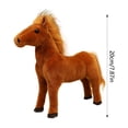 thumbnail image 3 of Jouet en Peluche Poney Réaliste Cheval de Simulation Animal en Peluche - Design de Course Réaliste, Ornement de Poupée Doux et Câlin pour Cadeaux pour Enfants et Déco de Chambre, 3 of 8