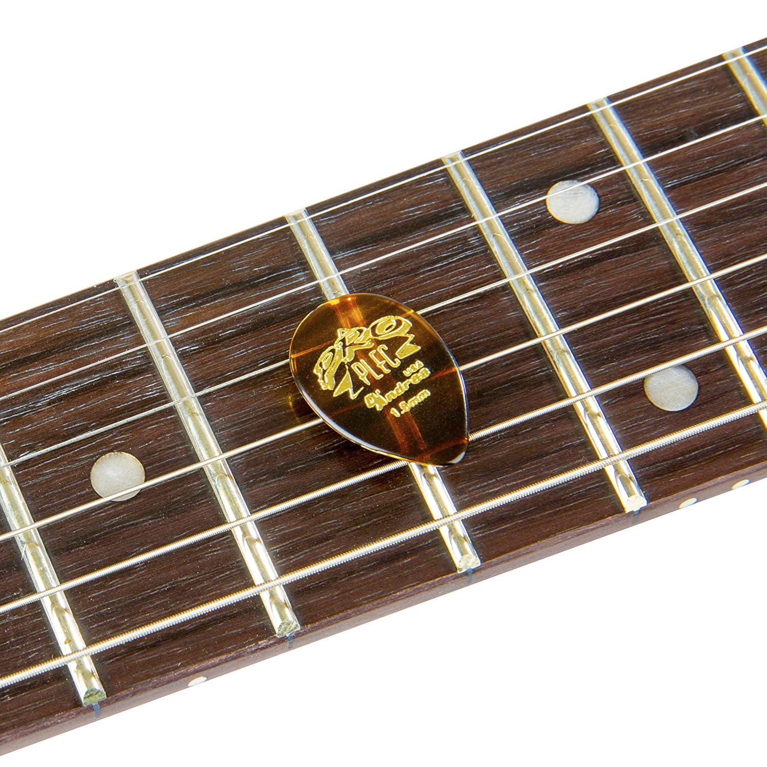 DAndrea PRO-358 Pro Plec 1.5mm Guitar Pick with Shell Finish 12 Piece, Pointed Teardrop 