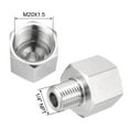 thumbnail image 2 of Adaptador de tubo a accesorio Unique Bargains, adaptador de manómetro 1/2 NPT macho x M14x1.5 hembra 1/4 NPT a M20X1.5, 2 of 2