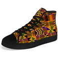 thumbnail image 5 of Aidianart Womens African Kente High Top Canvas Sneakers High Top Shoes Size 5, 5 of 5