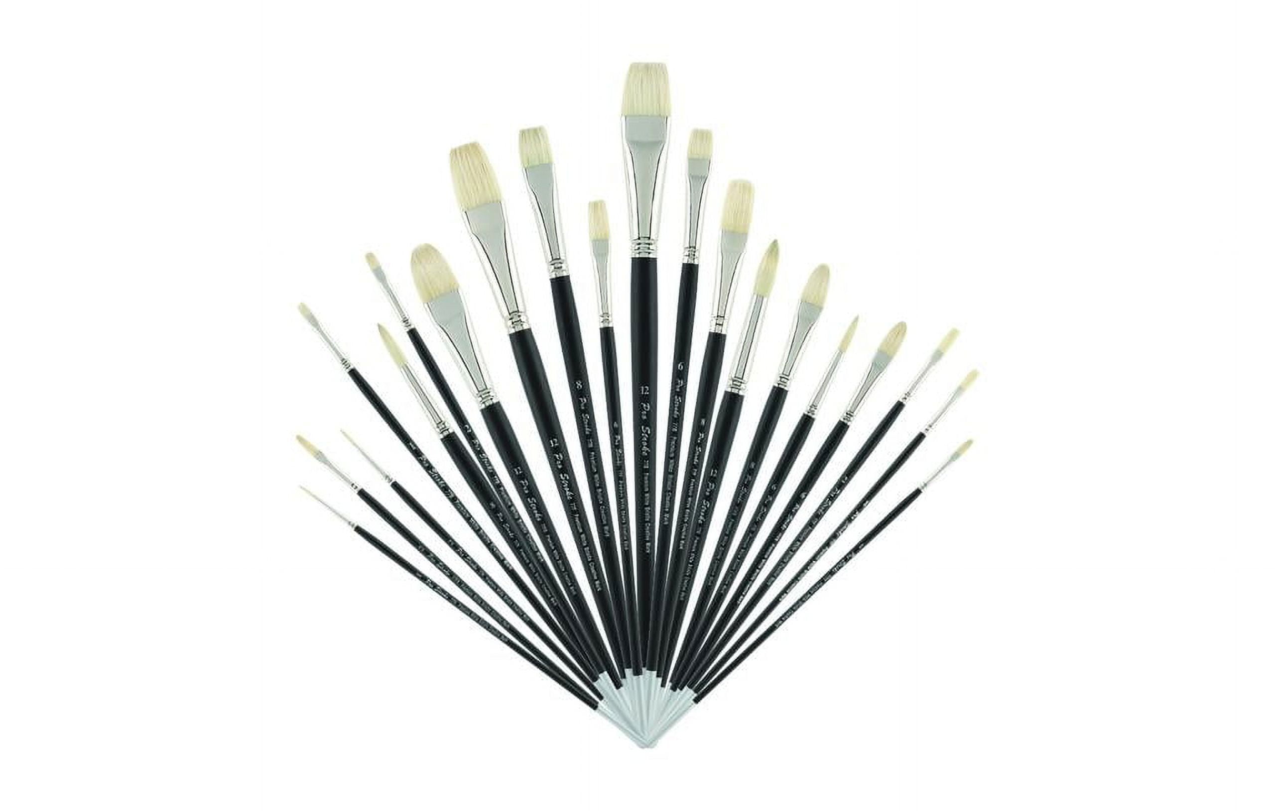 Creative Mark Pro Stroke Premium Artist White ChungKing Hog Bristle Paint Brush - Explorer [5 Piece Value Set]