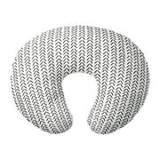 Plaid Nursing Pillow Cover Mud cloth