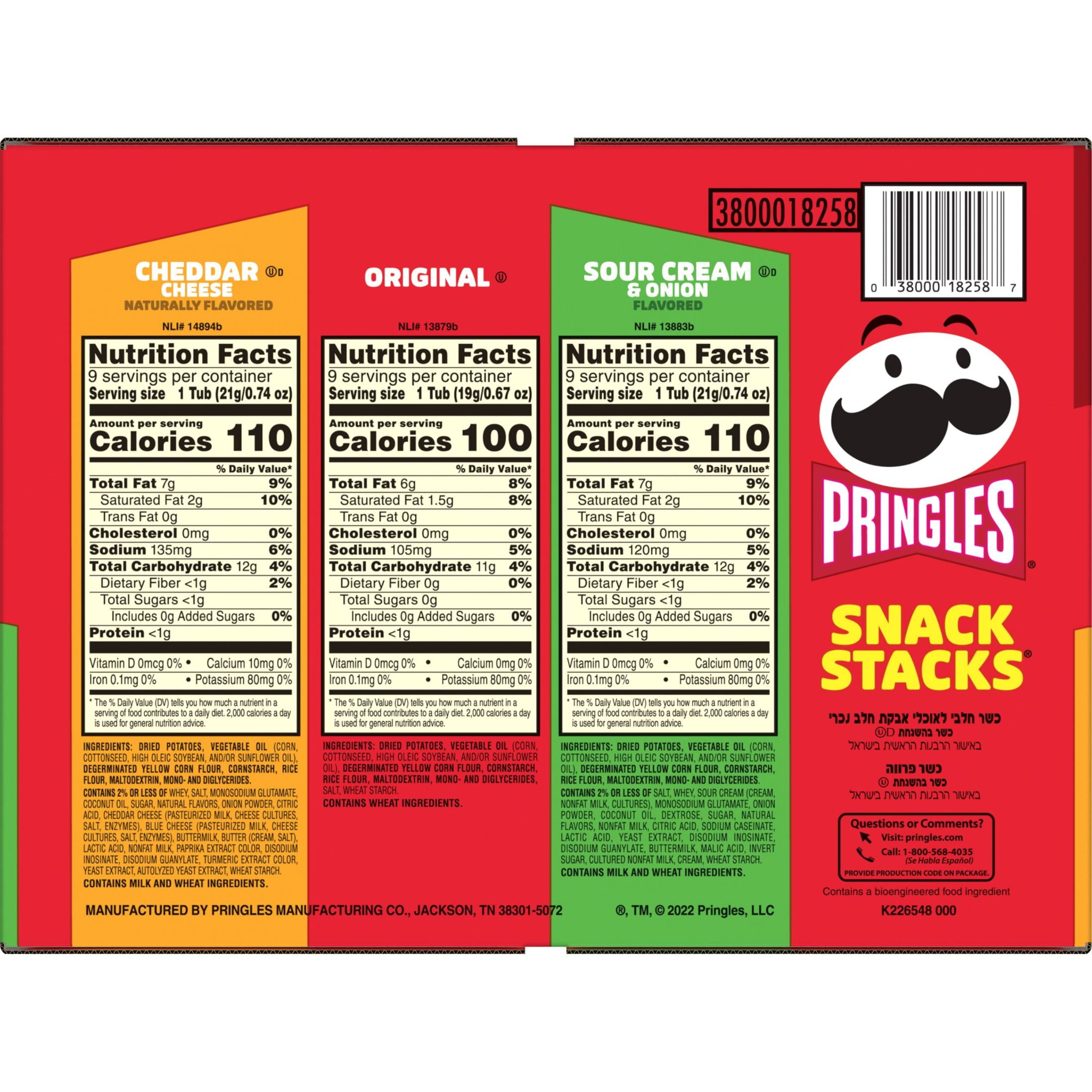 Pringles® Snack Stack 3 Flavor Variety Pack - 27 Cups