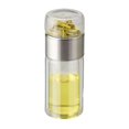 thumbnail image 1 of Hyasfey Glass Tea Infuser Double Layer Insulation Tea Maker Leak-proof Portable Travel Tea Cup with Filter Tea Water Separation Tea Bottle Gift for Tea Lovers, 1 of 7