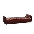 thumbnail image 3 of Ottomanson Convertible Sleeper Sofa Bed with Hidden Storage, Firm Comfort Couch, Burgundy, 3 of 5