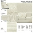 thumbnail image 2 of Southern Home Furnishings Vibrant Vision Oatmeal Polyester Sofa in Beige, 2 of 7