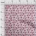 thumbnail image 2 of oneOone Cotton Poplin Dark Magenta Fabric Floral Dress Material Fabric Print Fabric By The Yard 56 Inch Wide, 2 of 4